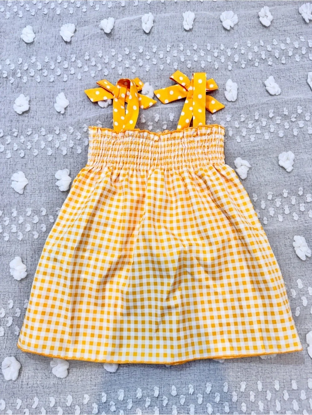 Boutique Coquette Toddler Outfit Set Gingham Pineapple Denim Ruffle NWT D65